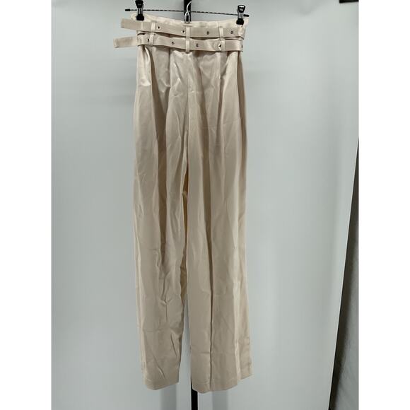 Nonchalant 'Label' White Acetate Rhett Pants Size XS - Picture 3 of 5